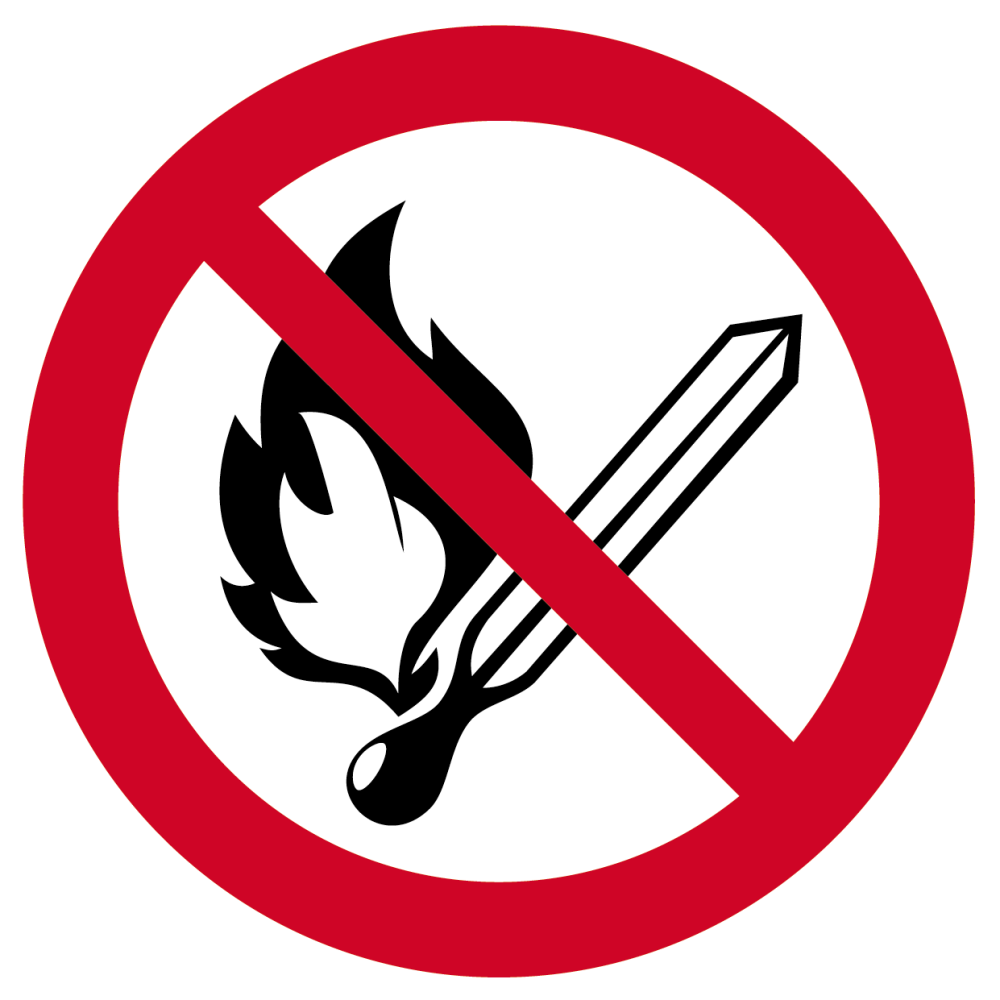 Zakaz używania otwartego ognia