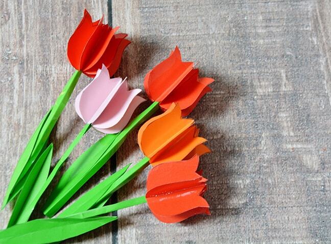 Jak Zrobic Tulipany Z Papieru - Tulipany z papieru 3D. Szablon do wydruku | Centrum Pomysłów