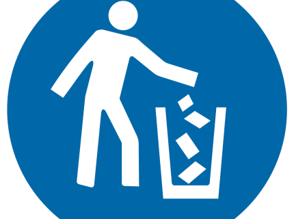 Nakaz używania pojemnika na śmieci