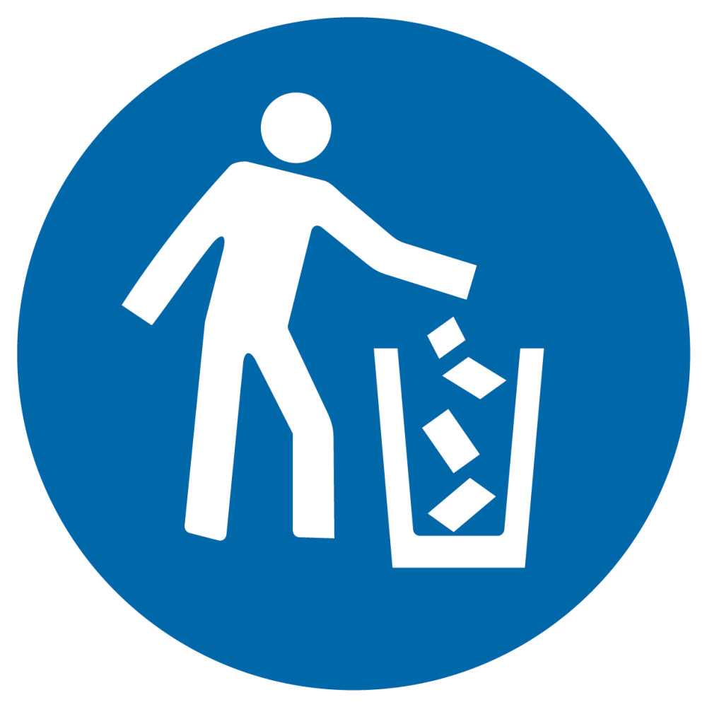 Nakaz używania pojemnika na śmieci